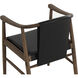 Aran Onyx Leather Dining Armchair